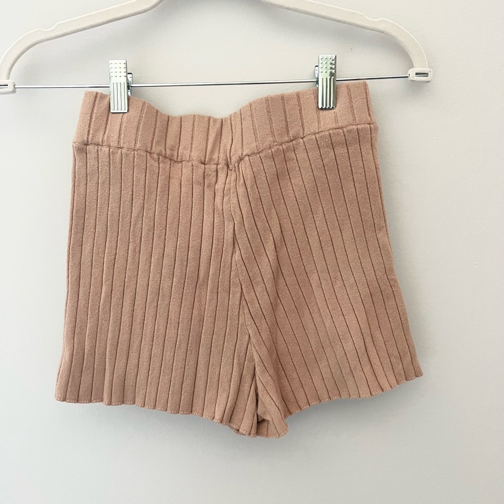 superdown Knit Ribbed Lounge Shorts Size Small - Picture 2 of 3